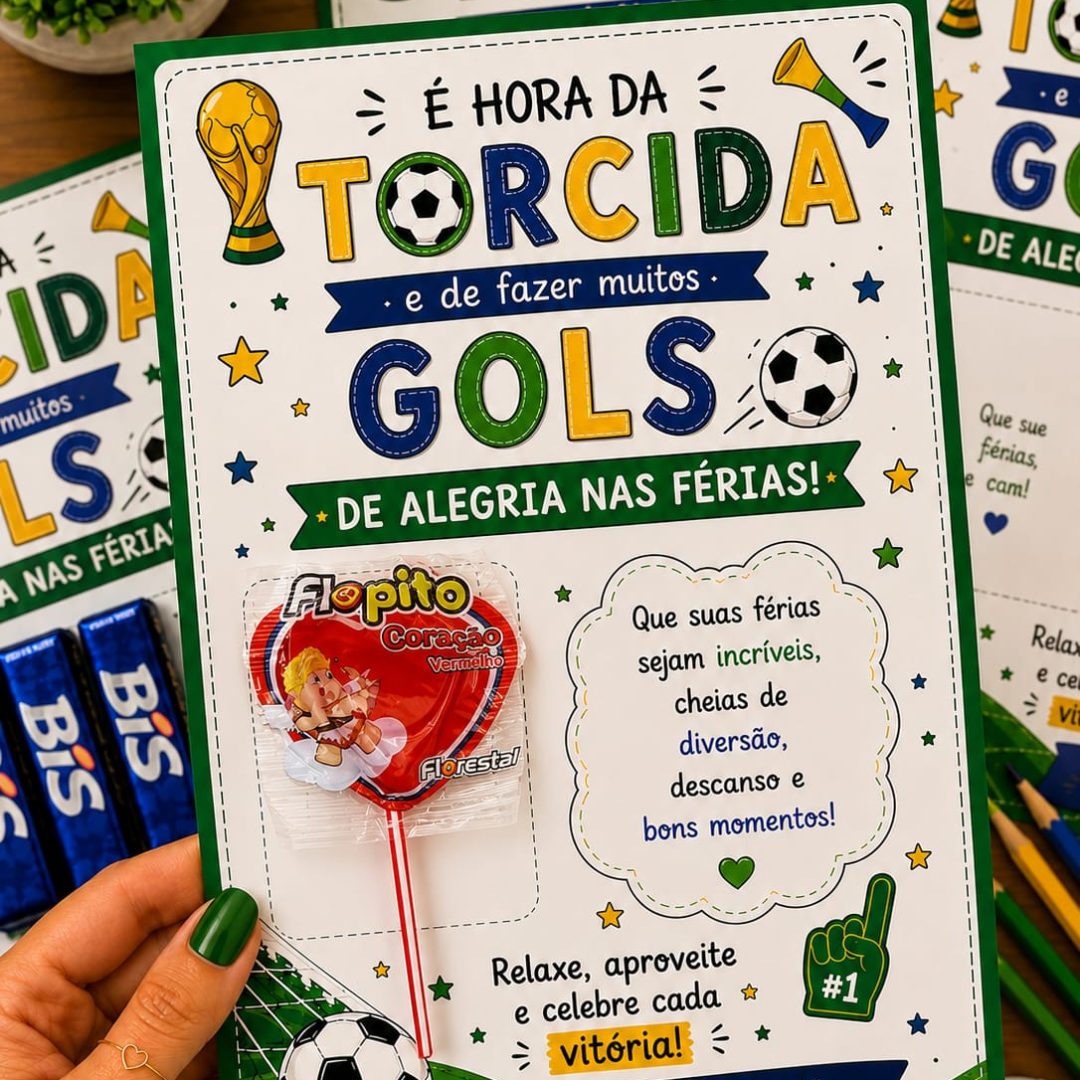 Lembrancinha férias- Copa do mundo