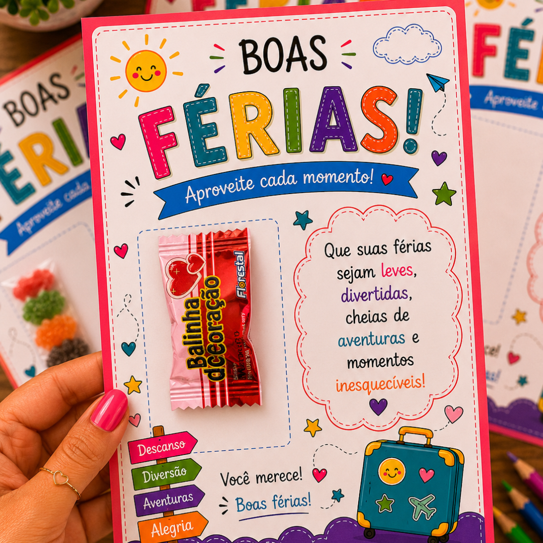 Lembrancinha de férias!